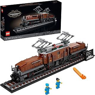LEGO Crocodile Locomotive 10277 Building Kit; Recreate The Iconic Crocodile Locomotive with This Train Model; Makes a Grea...