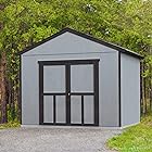 Handy Home Products Astoria 12x16 Do-It-Yourself Wooden Storage Shed Brown