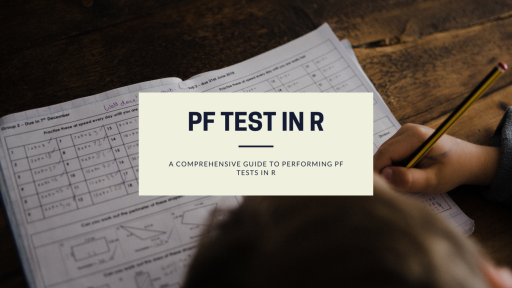 PF Tests in R