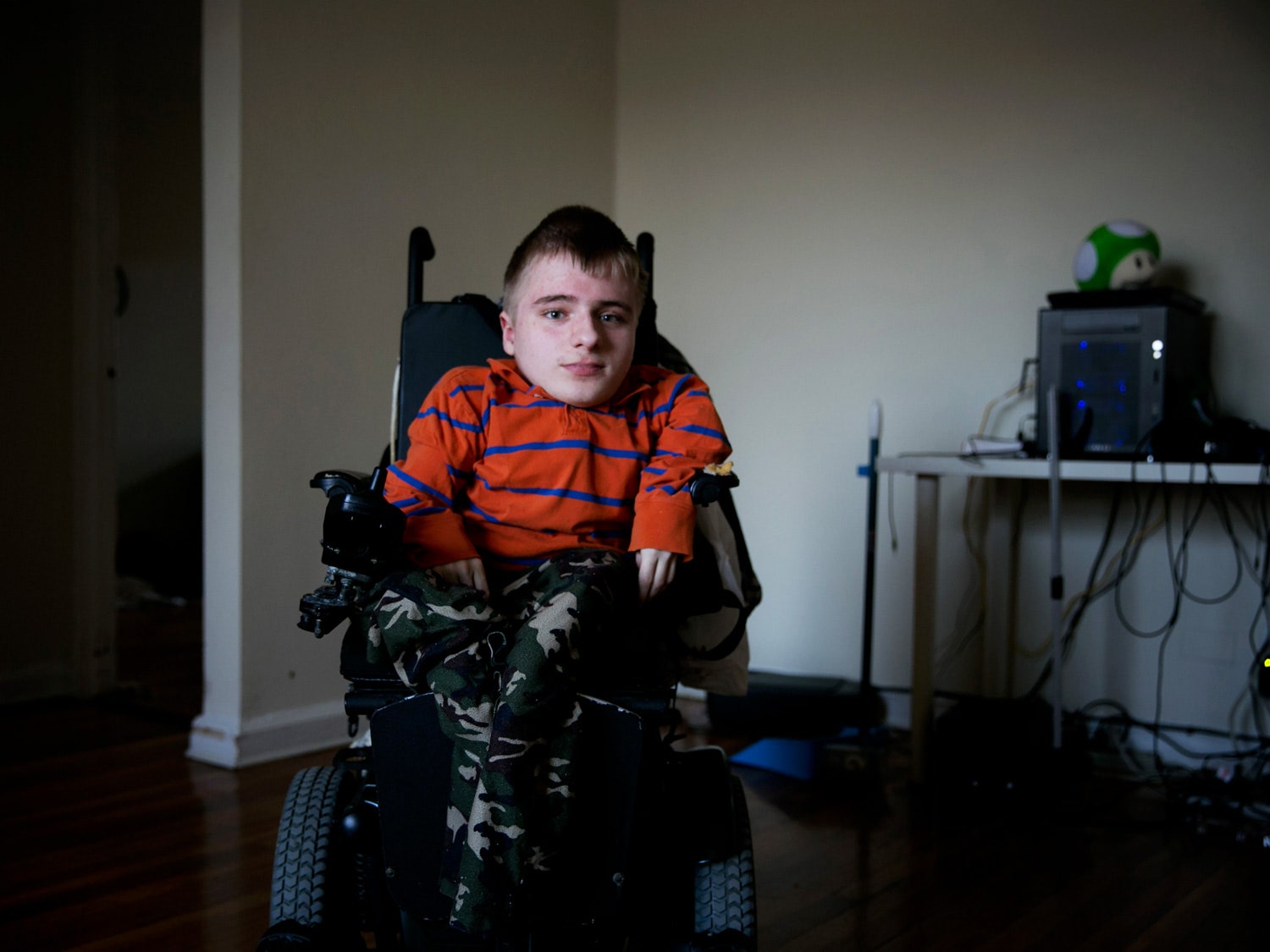 portrait of Frederick Brennan in a wheelchair