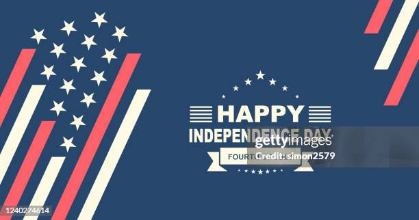 happy 4th of july independence day background - happy 4th of july fireworks vector stock illustrations
