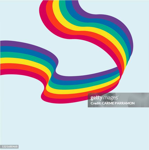 flag rainbow colors. pride month - pride month stock illustrations