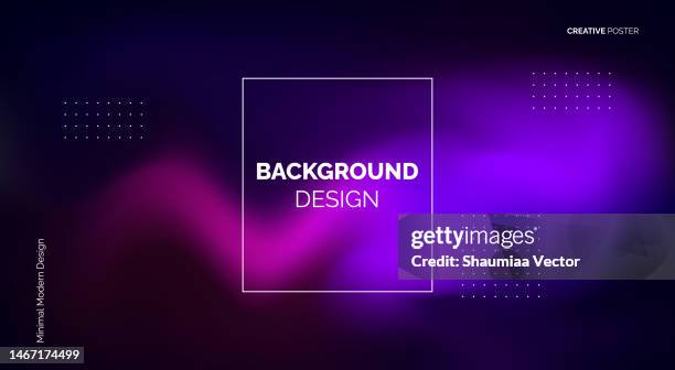 abstract blurred gradient fluid vector background design wallpaper template with dynamic color, waves, and blend. futuristic modern backdrop design for business, presentation, ads, banner - gradient background stock illustrations