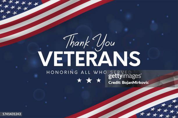 thank you veterans. veterans day background card. vector - workers memorial day stock illustrations