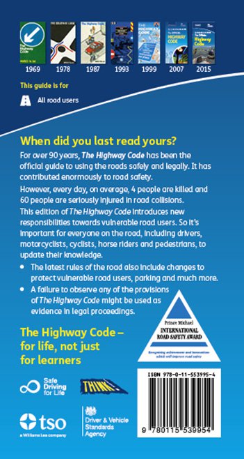 Highway Code back cover 2022