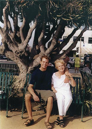 Dan and his mom, Mary Weiss