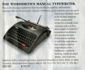 typewriter close-up use