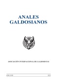Anales Galdosianos cover