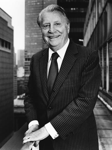 Trustee Robert J. Milano in 1975 upon establishing the Graduate School of Management and Urban Policy