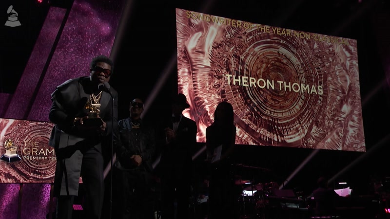 Theron Thomas Wins Songwriter Of The Year, Non-Classical | 2024 GRAMMYs Acceptance Speech