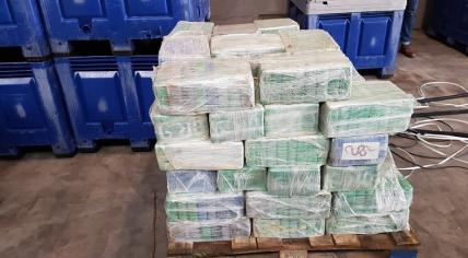 4,500 kg of cocaine found in a container at the port of Antwerp, Feb 2018