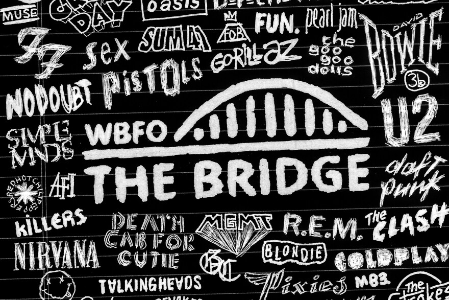 WBFO The Bridge surrounded by band names