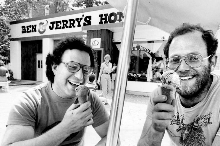 Bennett Cohen and Jerry Greenfield founded their ice cream store 43 years ago.