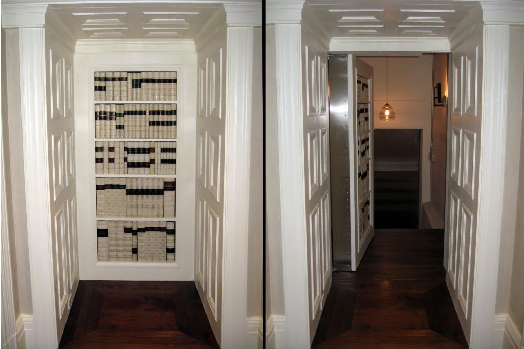 A concealed door made by Creative Home Engineering, which has done over 100 projects in New York City homes
