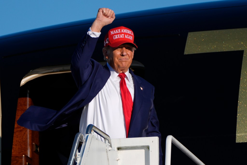 Trump held a rally in Wildwood, New Jersey, on Saturday. The incident occurred after the plane landed at the West Palm Beach airport at about 1:20 a.m. on Sunday.