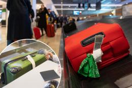 Baggage handler issues warning to passengers who tie ribbons to their suitcases