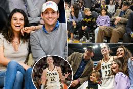 Mila Kunis and Ashton Kutcher's kids make rare appearance at WNBA game to support Caitlin Clark
