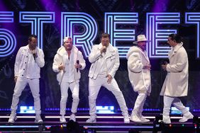 NEW YORK, NEW YORK - DECEMBER 09: The Backstreet Boys preform during the Z100's iHeartRadio Jingle Ball 2022 show at Madison Square Garden on December 09, 2022 in New York City. (Photo by Kevin Kane/WireImage)