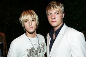 Aaron Carter and Nick Carter attend the Celebrity Locker Room "An All Star Night At The Manion" at the Playboy Mansion on July 11, 2006 in Los Angeles, California.