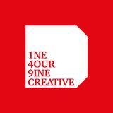 The "onefourninecreative" user's logo