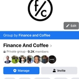 The "FinanceandCoffeeAU" user's logo