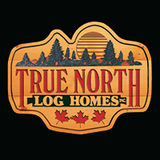 The "True North Log Homes" user's logo