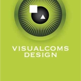 The "visualcoms design" user's logo