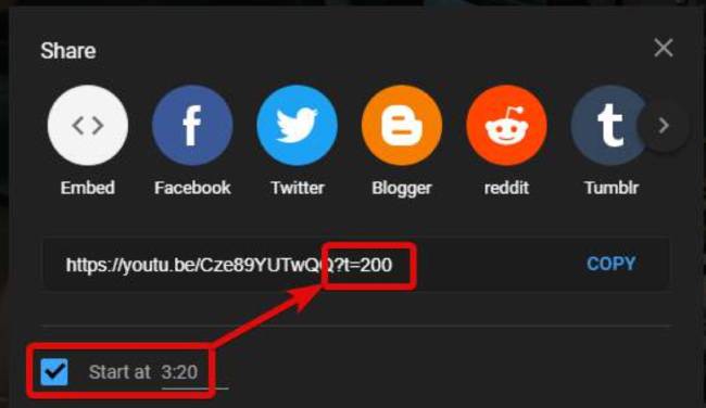How To Link To A Specific Timestamp In A YouTube Video