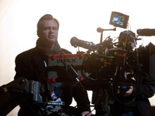 Кристофер Нолан на съемках фильма «Темный рыцарь»