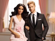 Меган Маркл и принц Гарри в образах Барби и Кена (фото: Storial.media)