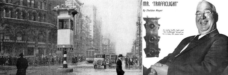 Один из руководителей полиции Детройта Уильям Поттс в 1920 году не выдержал и вложил свои собственные деньги в развитие дорожной инфраструктуры — 37 долларов он потратил на провода и изготовление первого светофора. Он уже имел три сигнала: к красному и зеленому добавился желтый, который служил предупреждением для водителей и пешеходов. 