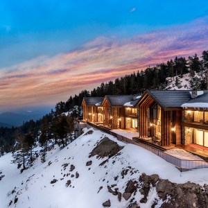 The exterior of the chalet at Kaya Palazzo Ski & Mountain Resort