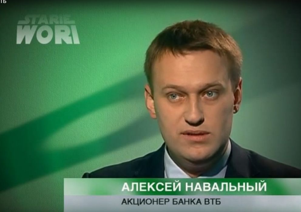 PHOTO: Russian politician Alexey Navalny in a video on his youtube channel. 