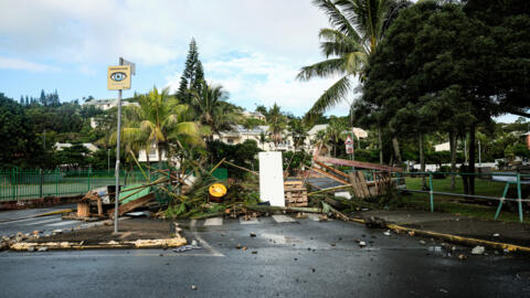 A roadblock in the Magenta neighbourhood in Nouméa, New Caledonia, May 20, 2024.