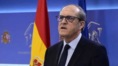 Spain's "Defender del Pueblo" national ombudsman Angel Gabilondo addresses a press conference after delivering a report on the country's first independent probe into the abuse of minors within the Catholic Church at the Congress of Deputies in Madrid, Spain, October 27, 2023.