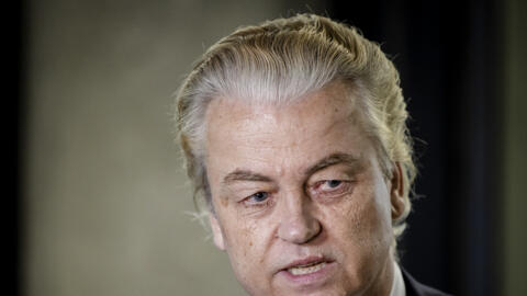 Dutch Party For Freedom (PVV) party leader Geert Wilders in The Hague on May 15, 2024. 