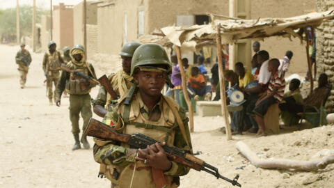 L'armée malienne, mobilisée dans le nord du pays, ici à Goundam, près de Tombouctou.