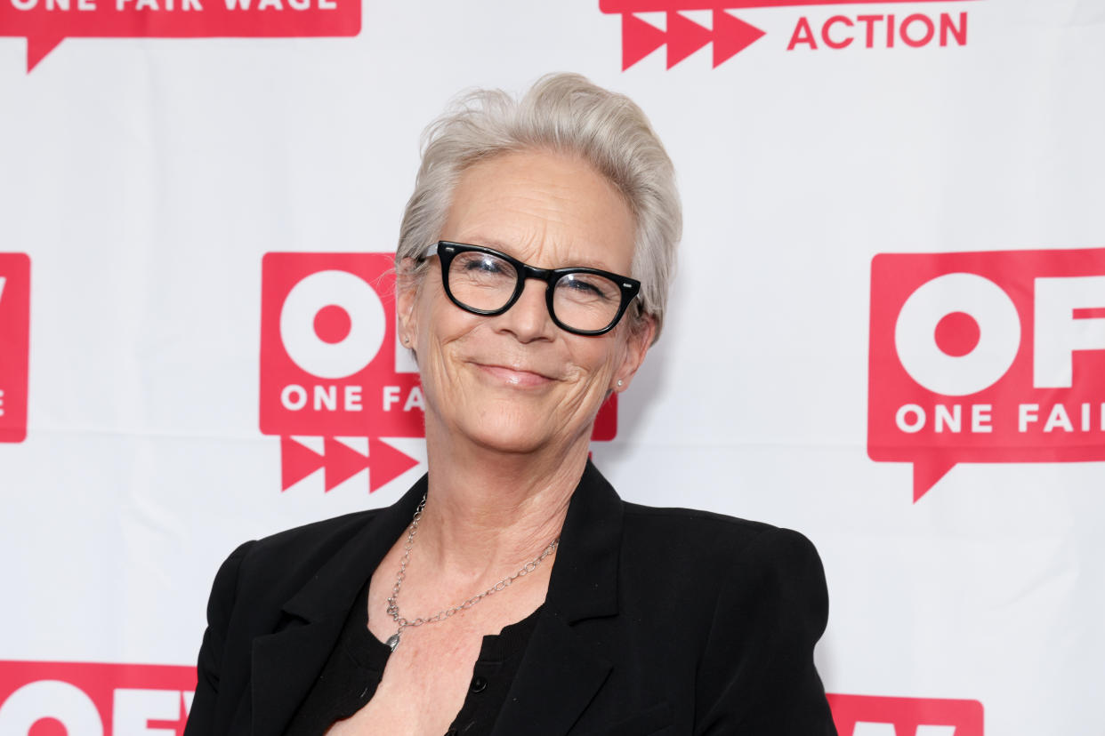 Jamie Lee Curtis took to social media to support Israel following Saturday's unprecedented attack by the Hamas militant group. (Photo by Mark Von Holden/Variety via Getty Images)