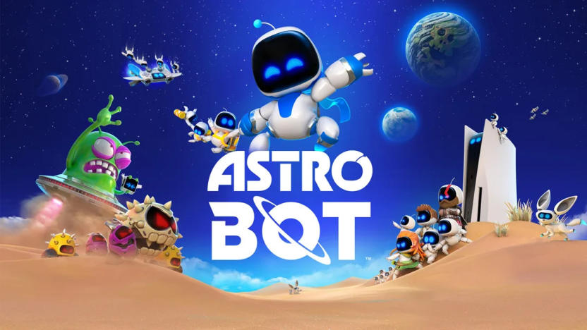 Promo image for the PS5 game Astro Bot.