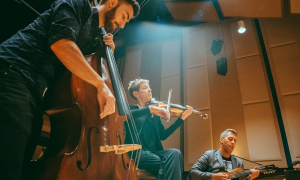 9 Horses Trio Releases String-centric 'Strum' Featuring Sara Caswell, Joe Brent, Andrew Ryan And More