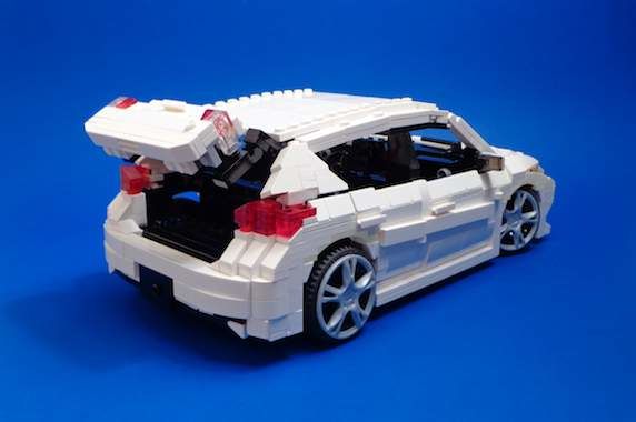 What’s under the hood of this Lego Corolla iM Hatchback?