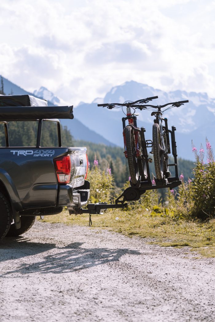 Toyota Tacoma with Mountain Bikes