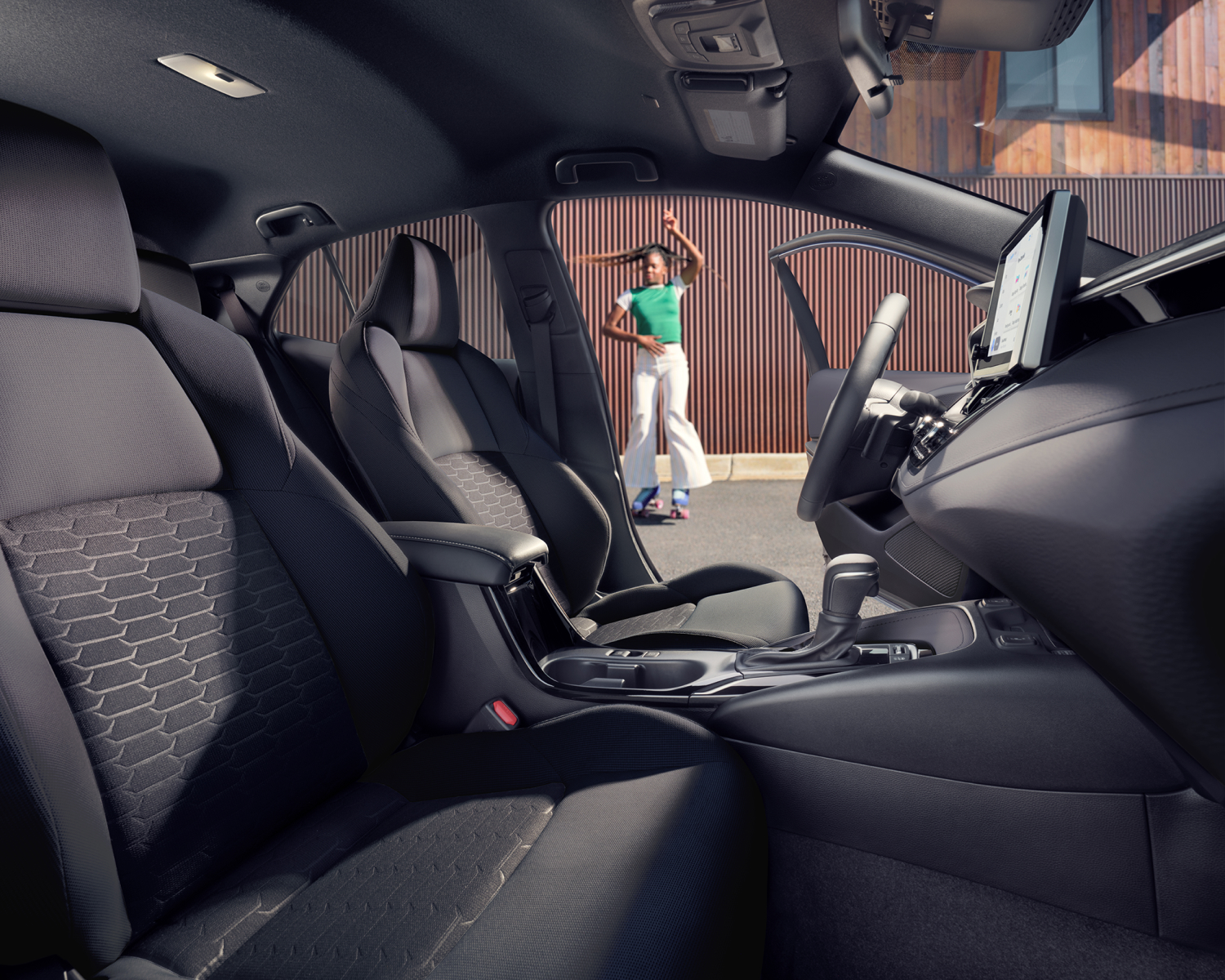 Corolla Hatchback Interior in Black