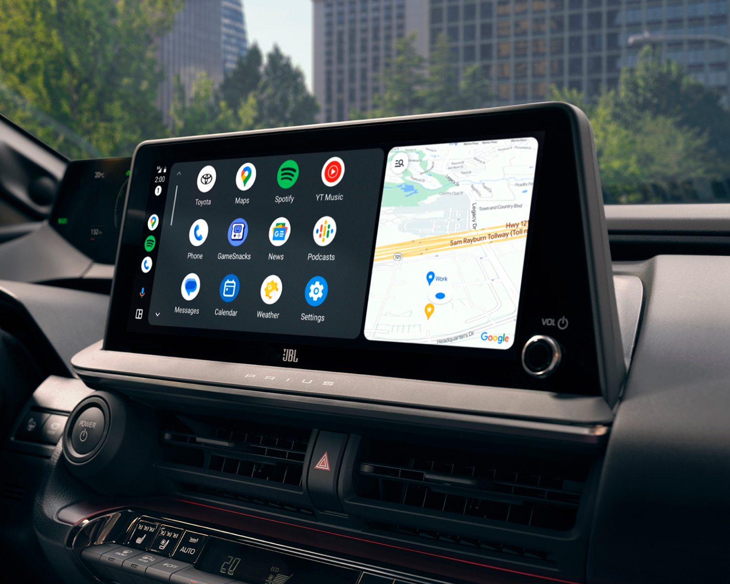Prius Prime Interior with Wireless Android Auto