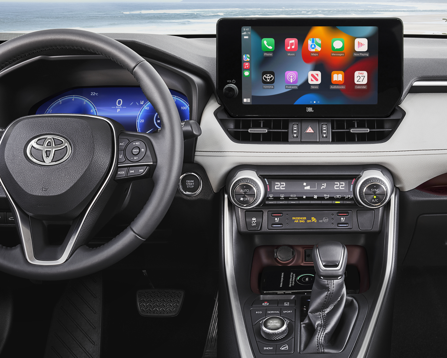 RAV4 Limited AWD Interior Apple CarPlay