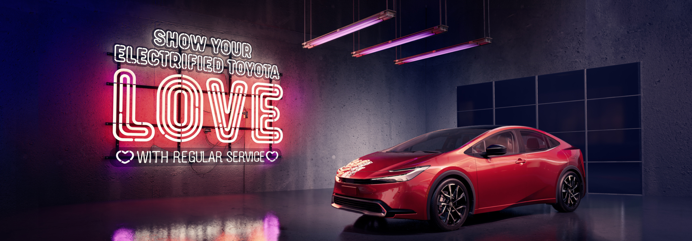 Show your electrified Toyota love with regular service