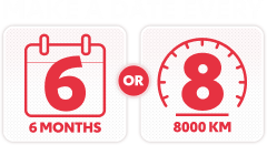 MAKE A DATE EVERY 6 MONTHS OR 8,000KM