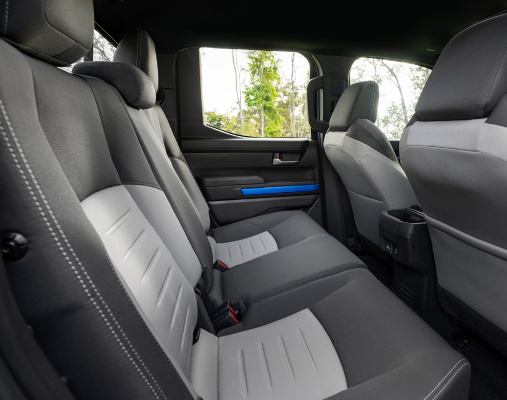 Tacoma TRD Off-Road Interior shown in Grey/Black with Anodized Blue Trim