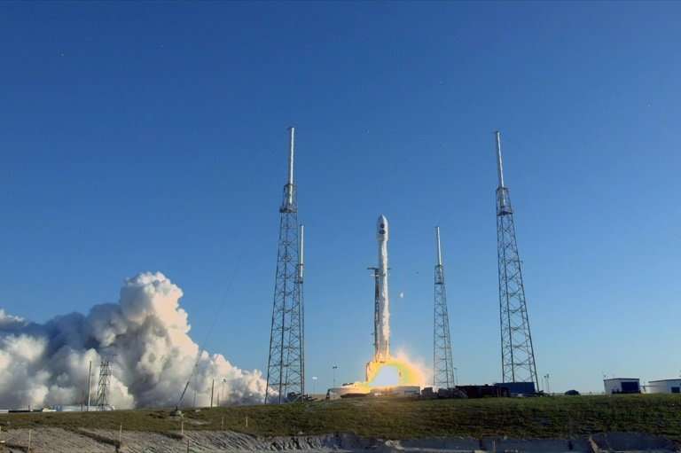 SpaceX currently operates two rockets: the Falcon 9, pictured here at Cape Canaveral, Florida, and the Falcon Heavy