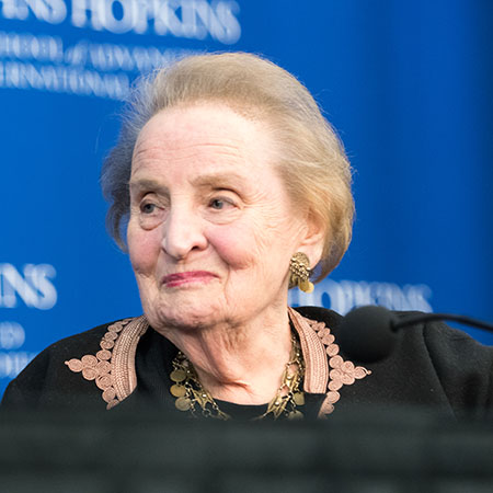 A photo of Madeleine Albright 